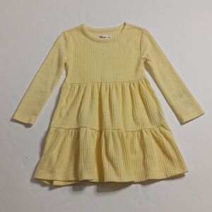 Long Sleeve Waffle Tiered Dress